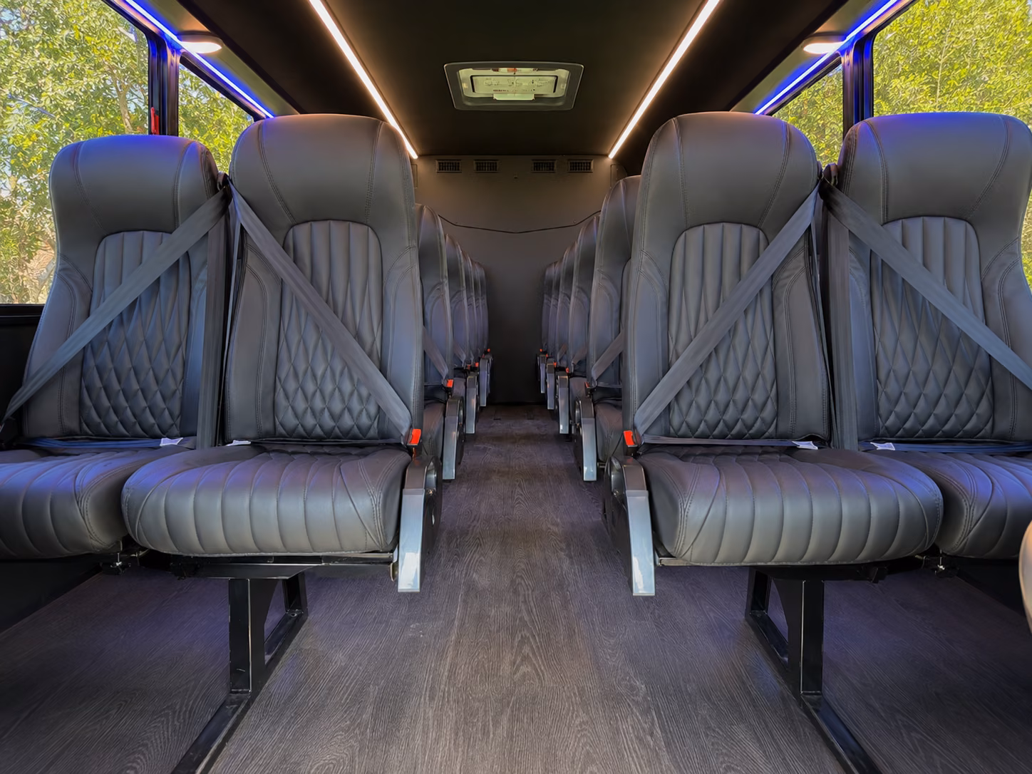 cape coral 20 passenger minibus interior