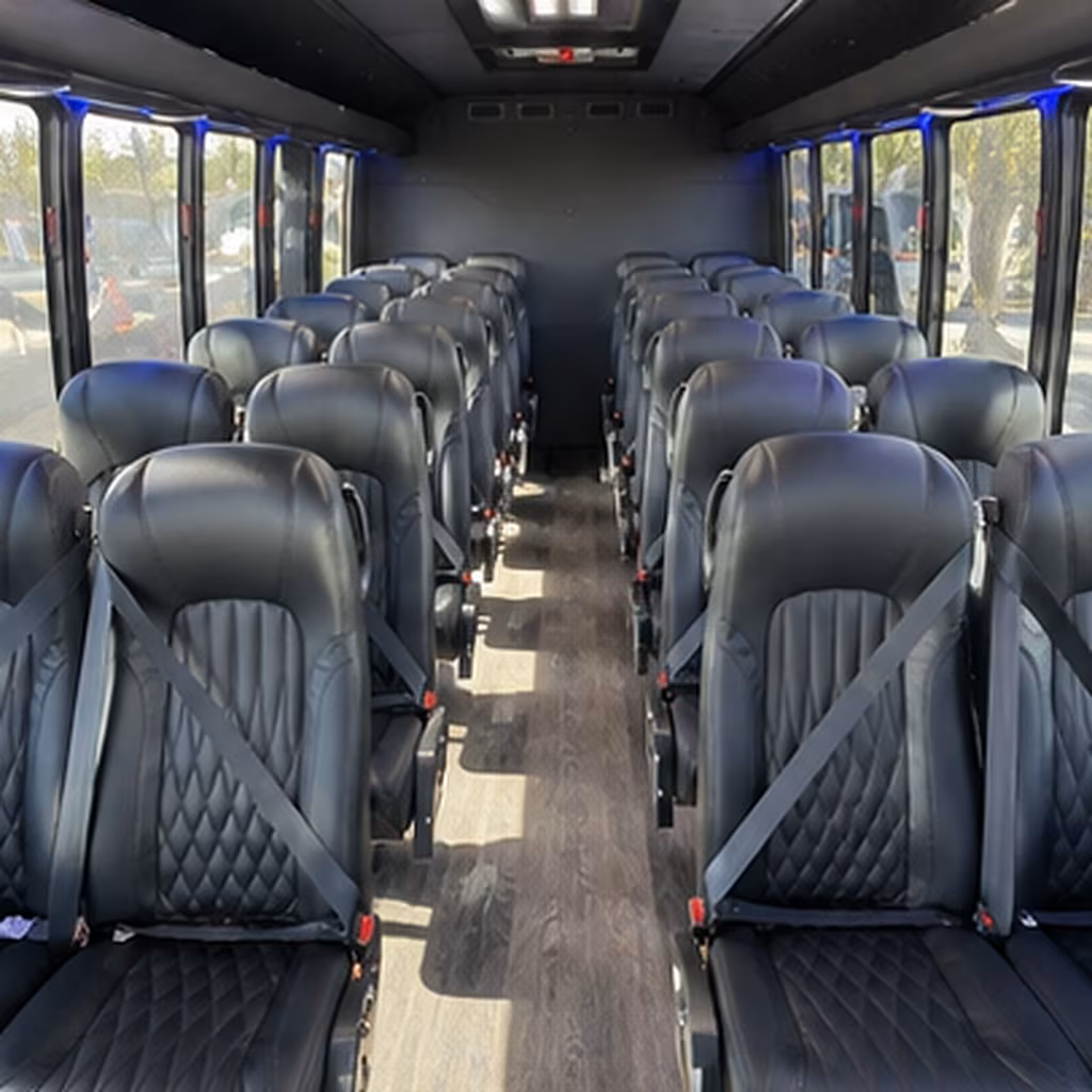 cape coral 25 passenger minibus interior