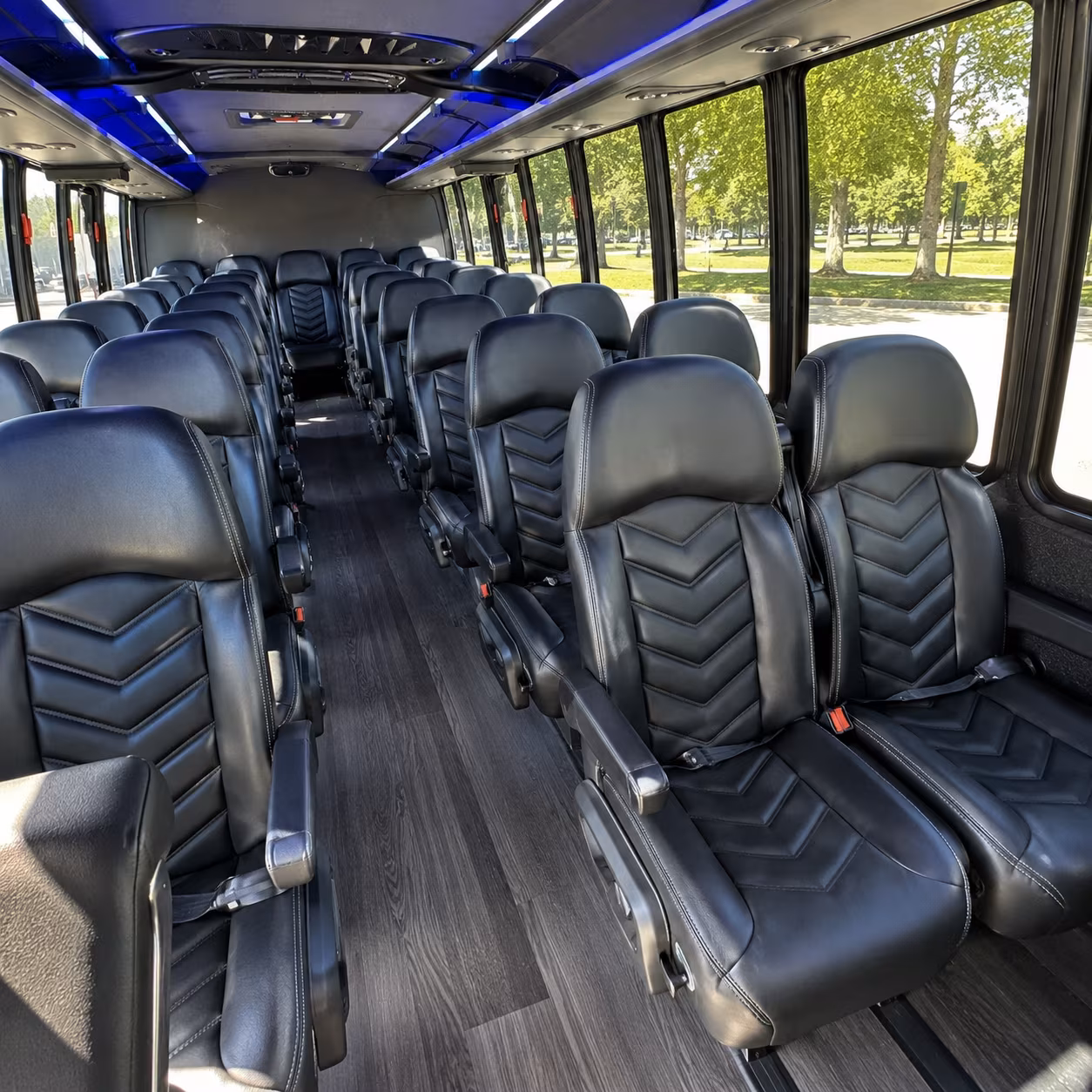 cape coral 30 passenger minibus interior