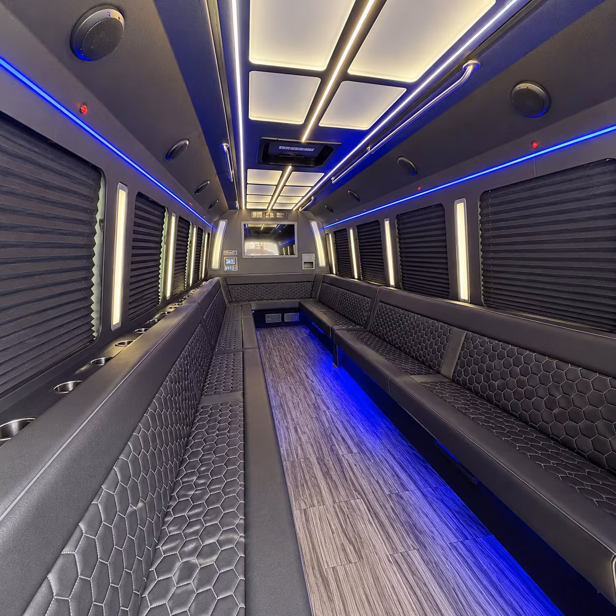 cape coral 30 passenger party bus interior