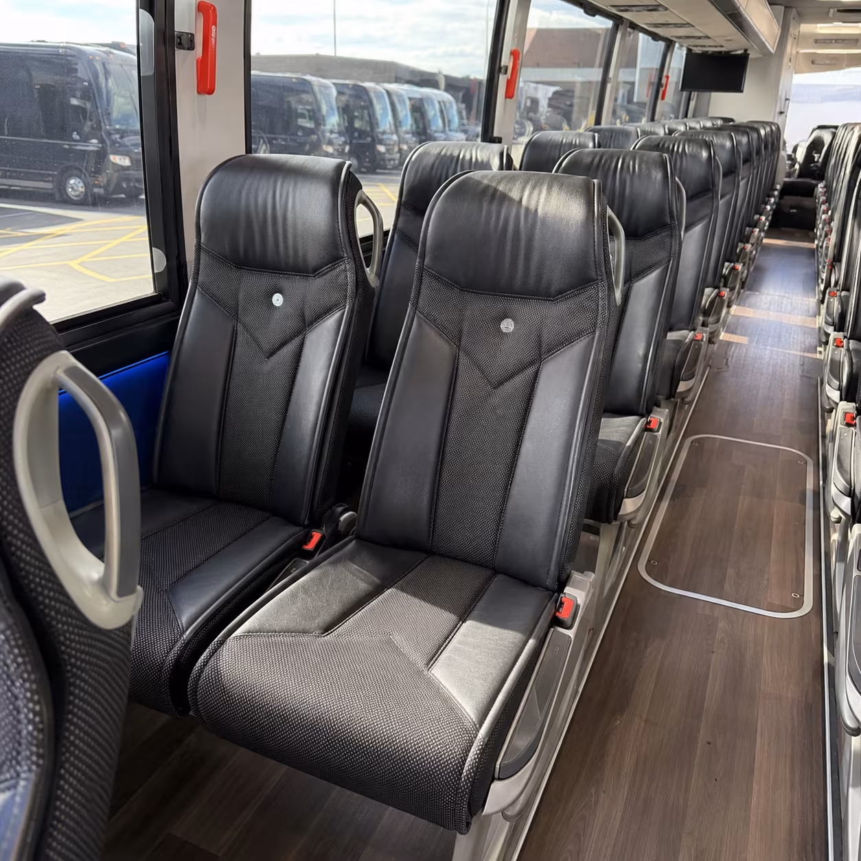 cape coral 40 passenger charter bus interior